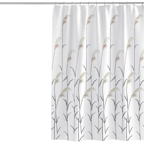 Tenda da doccia impermeabile per bagno stampata in canna fresca da 120x200 cm (Reed)