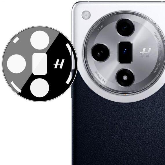 Per OPPO Find X7 5G IMAK Pellicola in vetro per obiettivo fotocamera posteriore versione nera
