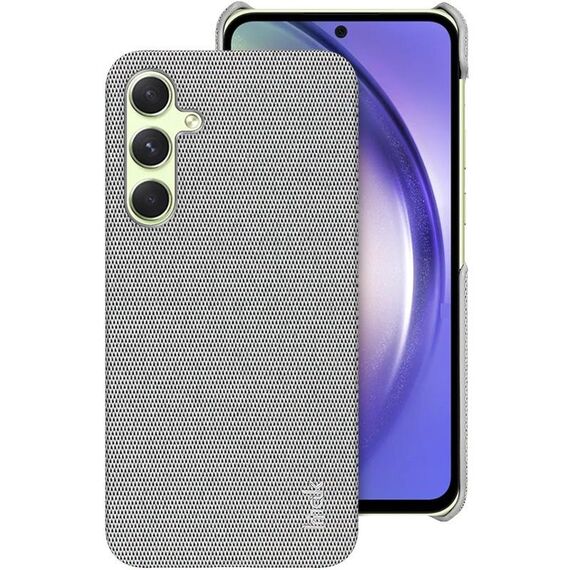 Per Samsung Galaxy A55 5G imak Ruiyi Series Texture in tessuto PU + custodia per PC (grigio chiaro)