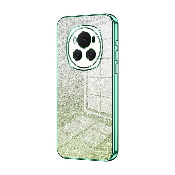 Custodia per telefono elettrolitico in polvere glitter sfumata per Honor Magic6 (verde)