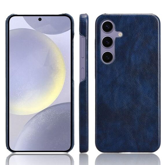 Per Samsung Galaxy S24 5G Custodia per telefono con cover posteriore con texture Litchi (blu)