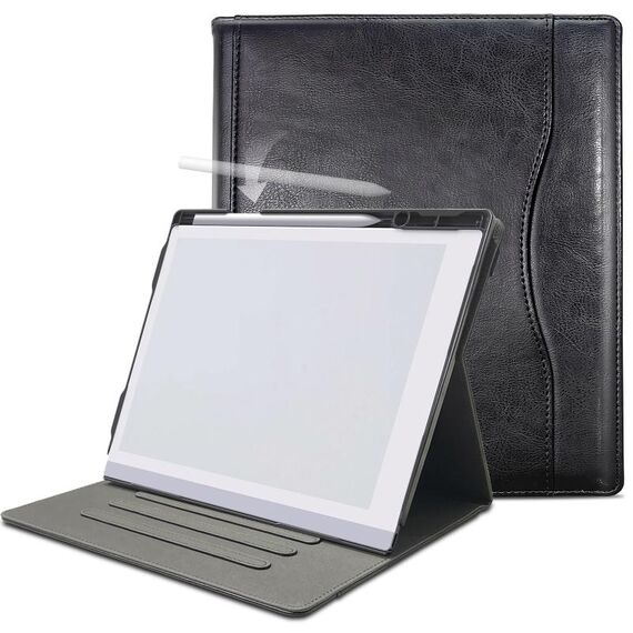 Custodia per tablet in carta ReMarkable 2 da 10,3 pollici 2020 con supporto girevole a 360 gradi con portapenne (nero)