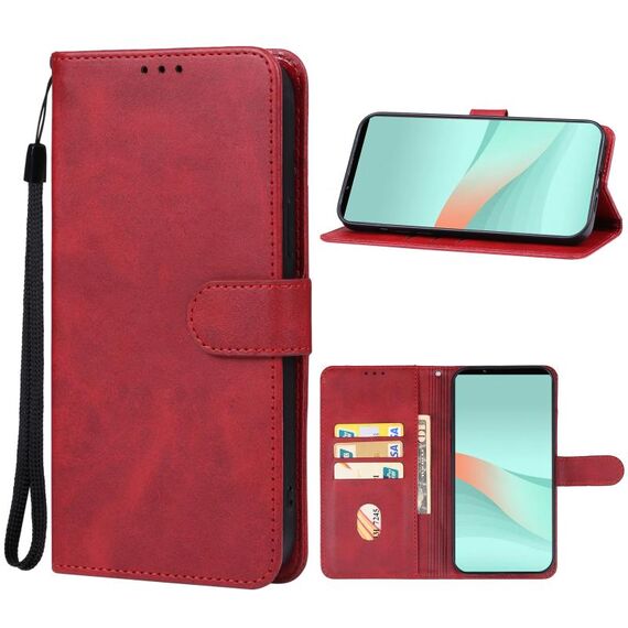 Custodia in pelle per Sony Xperia 10 VI (rossa)