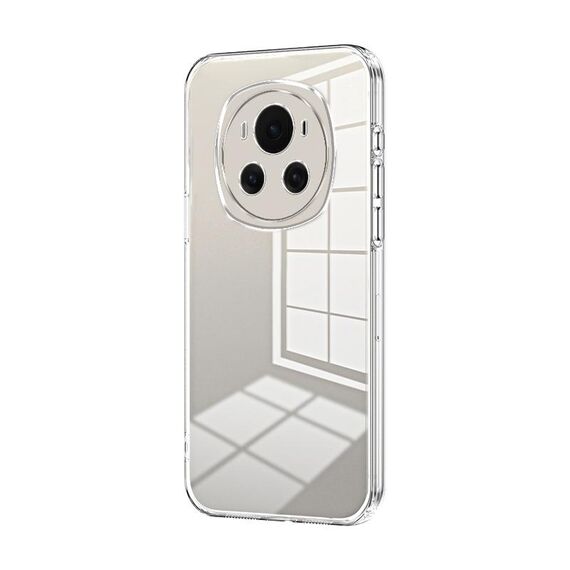Per Honor Magic6 Custodia per telefono con foro sottile con placcatura trasparente (trasparente)