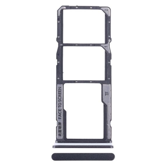 Per Xiaomi Redmi Note 12 4G Vassoio scheda SIM + Vassoio scheda SIM + Vassoio scheda Micro SD (Nero)