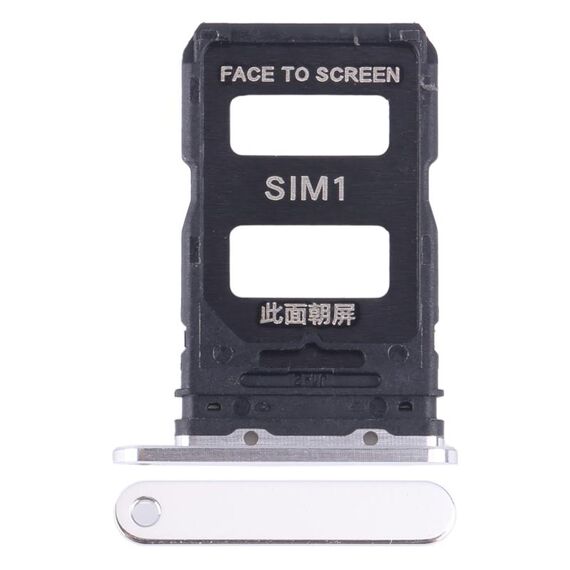 Per Xiaomi 14 Vassoio scheda SIM + Vassoio scheda SIM (Argento)