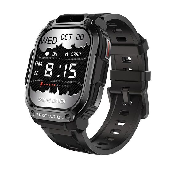 LEMFO DM63 Smart Watch con schermo quadrato AMOLED da 2,13 pollici Android 8.1, specifica: 2 GB + 16 GB (nero)