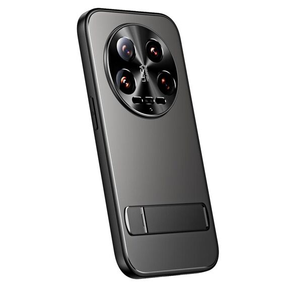 Per Xiaomi 14 Ultra R-JUST RJ-61 Galvanotecnica TPU satinato + custodia per PC con supporto (grigio)