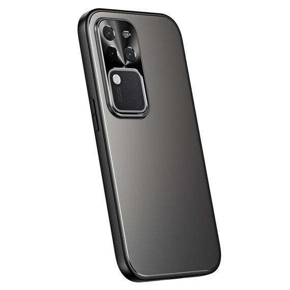Per vivo S18 Pro R-JUST RJ-61 Galvanotecnica TPU satinato + custodia per PC (grigio)