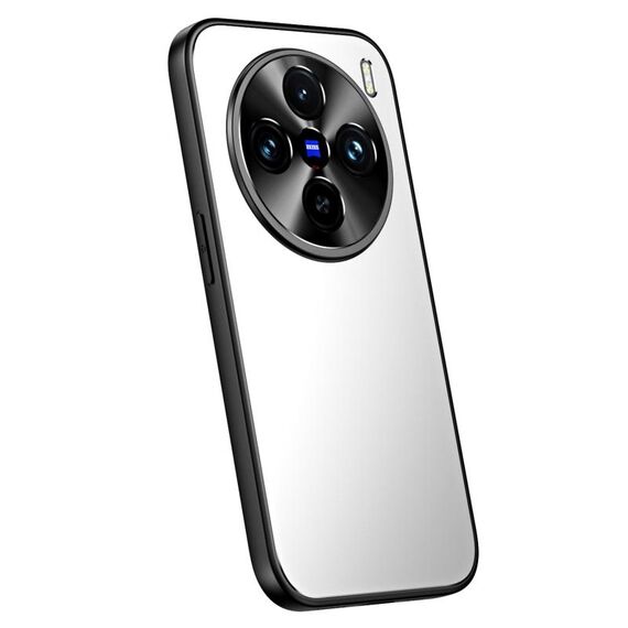 Per vivo X100 / X100 Pro R-JUST RJ-61 Galvanotecnica TPU satinato + custodia per PC (Argento)
