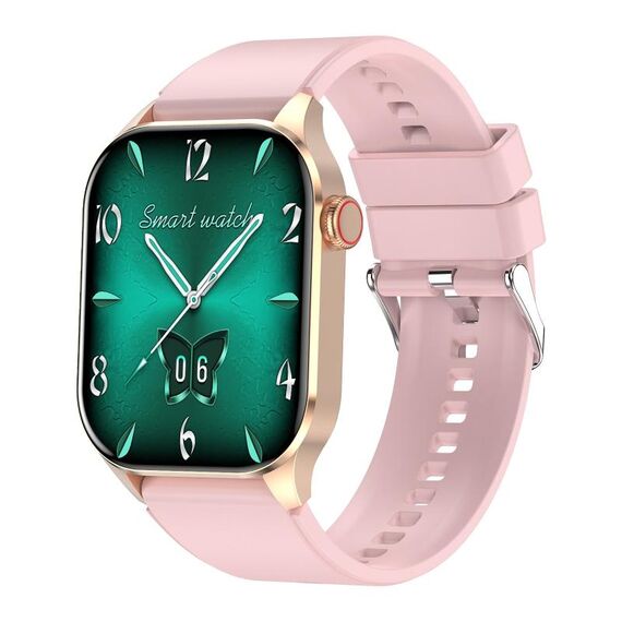 T98 Smart Watch da chiamata Bluetooth impermeabile IP68 da 2,04 pollici, supporta il monitoraggio dell'ossigeno nel sangue (rosa)