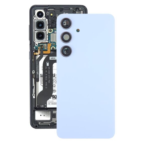 Per Samsung Galaxy S24 SM-S921B Cover posteriore batteria OEM con copriobiettivo fotocamera (blu)