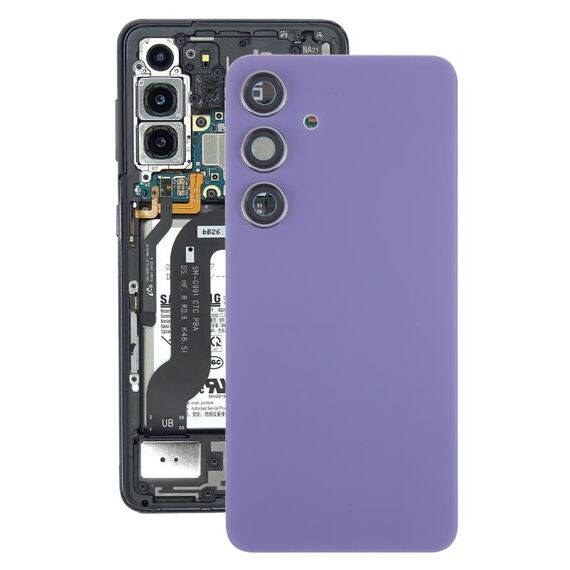 Per Samsung Galaxy S24 SM-S921B Cover posteriore batteria OEM con copriobiettivo fotocamera (viola)