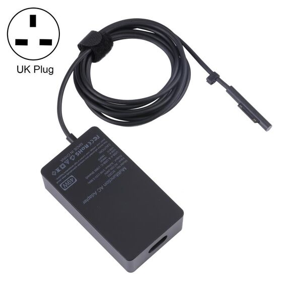 SC203 12V 2.58A 49W Adattatore per caricabatterie CA per Microsoft Surface Pro 6/Pro 5/Pro 4 （Spina UK）