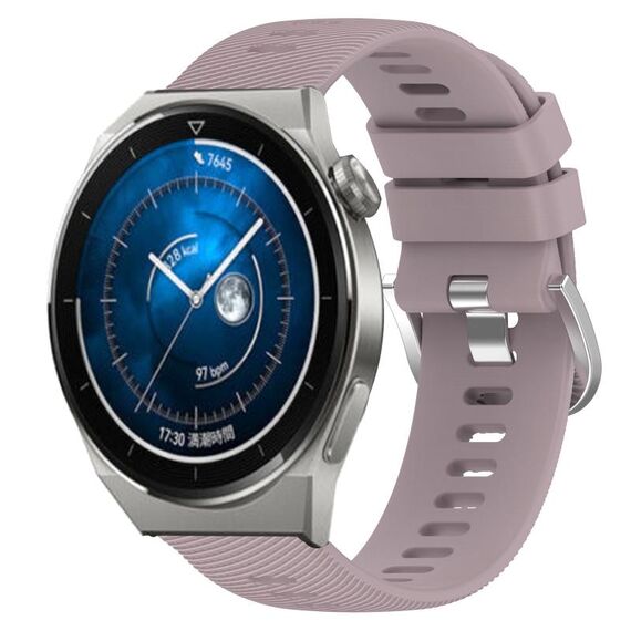 Per Huawei Watch GT3 Pro 46mm 22mm Cinturino in silicone morbido a tinta unita (Roland Purple)