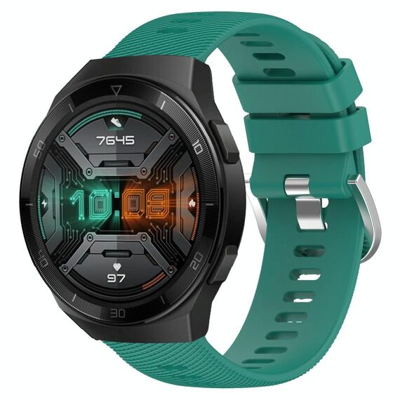 Per Huawei Watch GT 2E 22mm Cinturino in silicone morbido a tinta unita (verde)