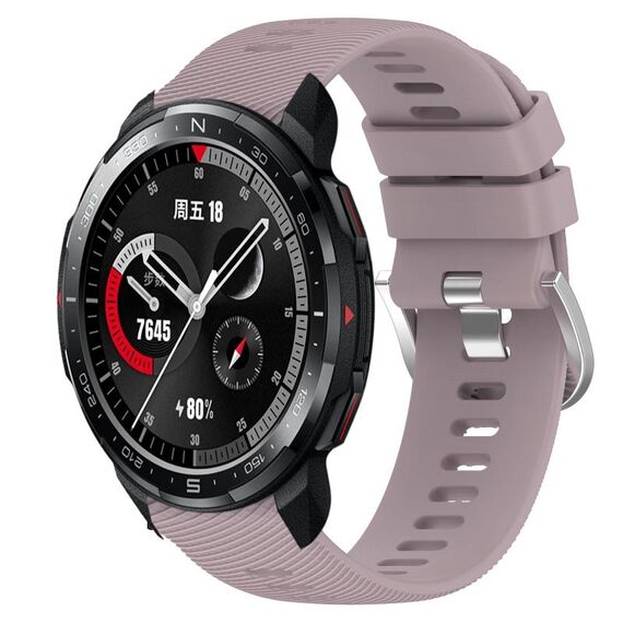 Cinturino per orologio in silicone morbido a tinta unita For Honor Watch GS Pro 22 mm (Roland Purple)
