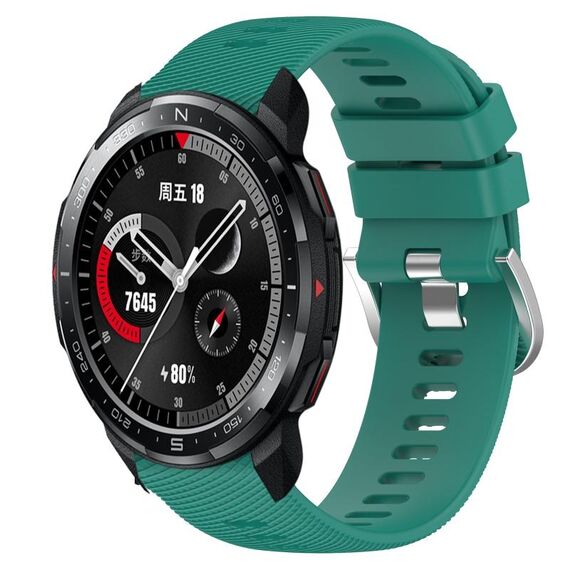 For Honor Watch GS Pro 22mm Cinturino in silicone morbido a tinta unita (verde)