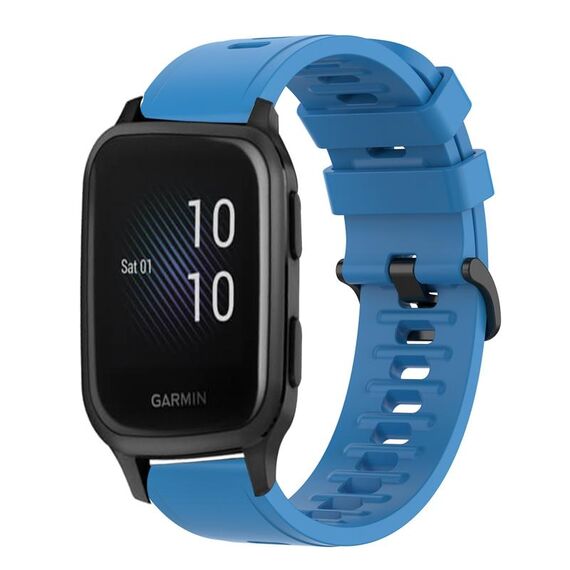 Per Garmin Venu SQ 20mm Cinturino in silicone morbido a tinta unita (blu)