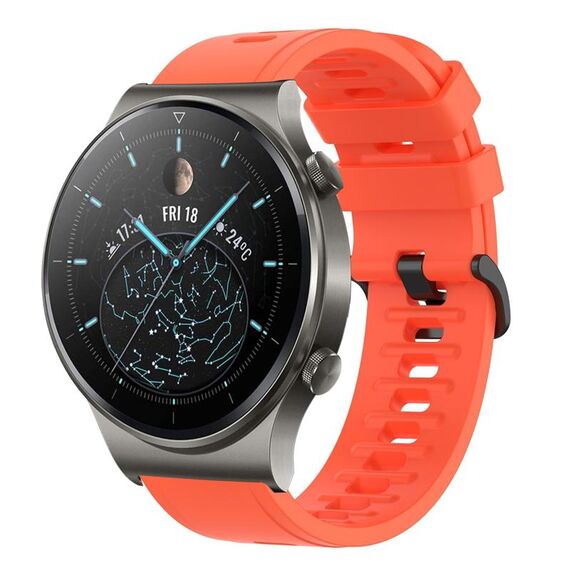Per Huawei GT2 Pro 22MM Cinturino in silicone morbido a tinta unita (rosso)