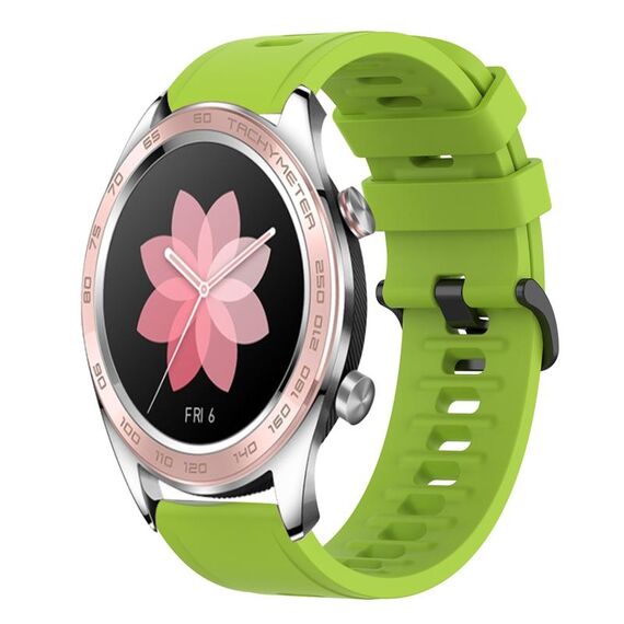 Cinturino per orologio For Honor Watch Dream 22MM in silicone morbido a tinta unita (verde lime)