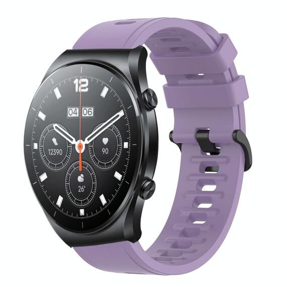 Per Xiaomi MI Watch S1 Cinturino per orologio in silicone morbido tinta unita da 22 mm (viola)