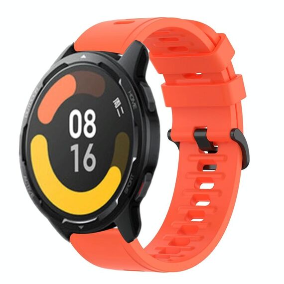 Per Xiaomi MI Watch Color 2 22mm Cinturino in silicone morbido a tinta unita (rosso)