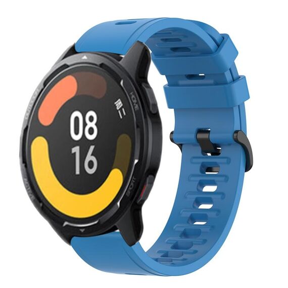 Per Xiaomi MI Watch Color 2 22mm Cinturino in silicone morbido a tinta unita (blu)