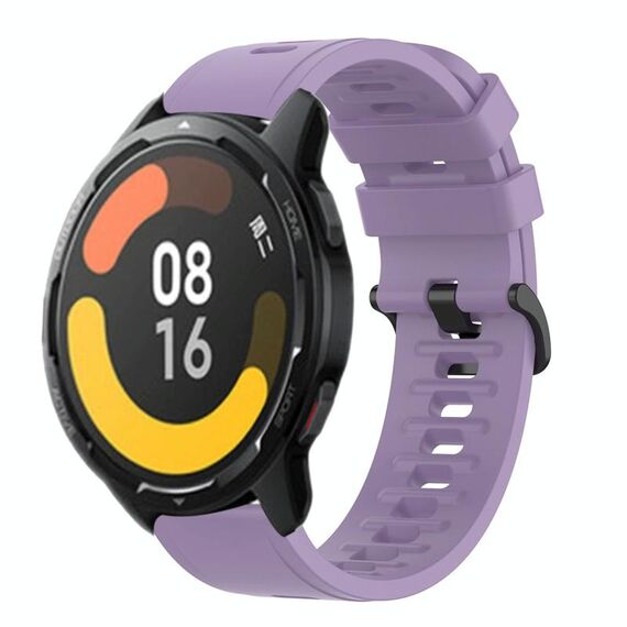 Per Xiaomi MI Watch Color 2 22mm Cinturino in silicone morbido a tinta unita (viola)
