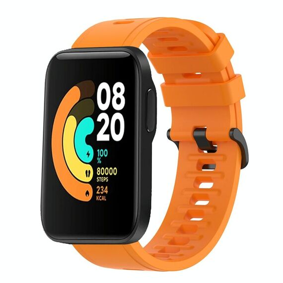 Per Xiaomi MI Watch Sport 22mm Cinturino in silicone morbido a tinta unita (arancione)
