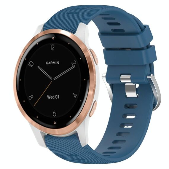 Per cinturino in silicone a tinta unita Garminmove3S 18 mm (blu)