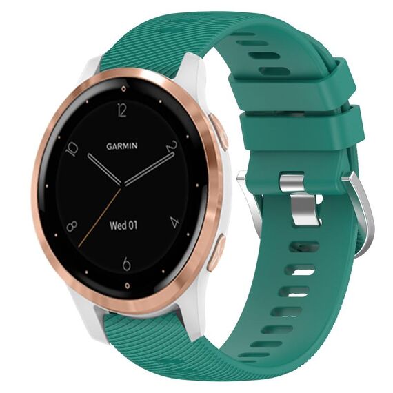 Per cinturino in silicone a tinta unita Garminmove3S 18 mm (verde)