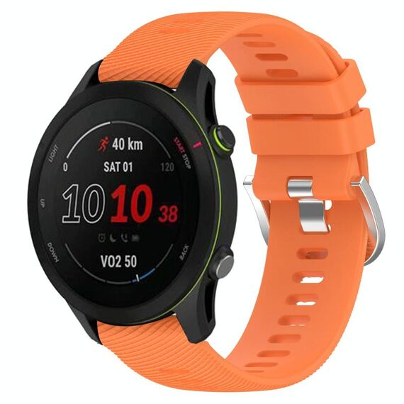 Per cinturino in silicone a tinta unita GarminActive S 18 mm (arancione)