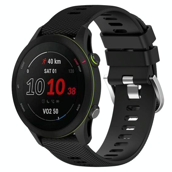 Per cinturino in silicone a tinta unita GarminActive S 18 mm (nero)