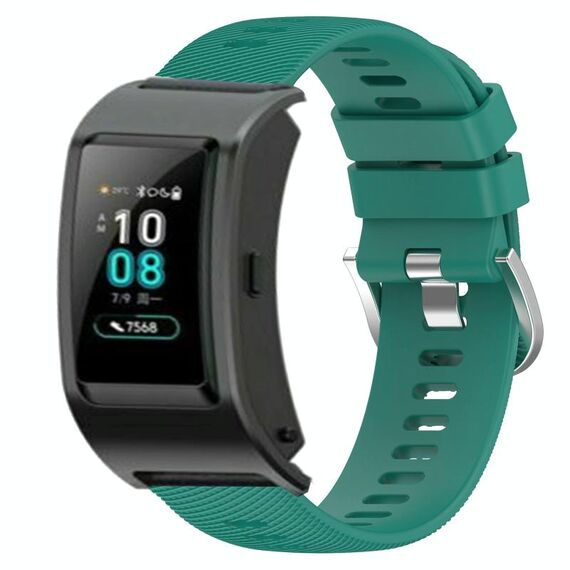 Per Huawei Band B5 18mm Cinturino in silicone a tinta unita (verde)