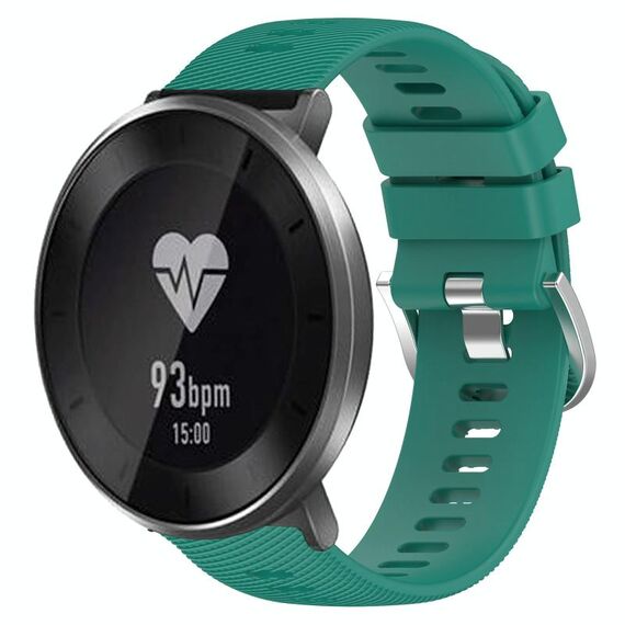 Cinturino per orologio in silicone a tinta unita For Honor S1 da 18 mm (verde)
