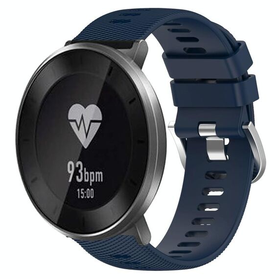 Cinturino per orologio in silicone a tinta unita For Honor S1 da 18 mm (blu notte)