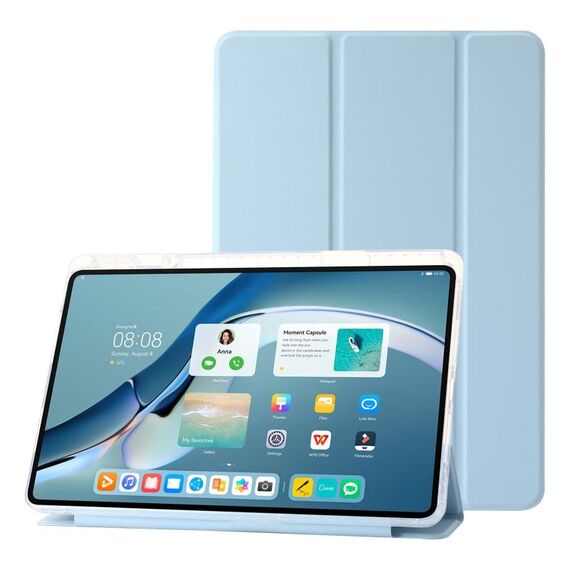 Per Huawei MatePad Pro 13.2 2023 Custodia tablet in pelle tripla acrilica trasparente (blu ghiaccio)