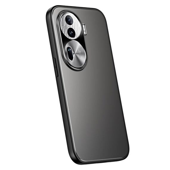 Per OPPO Reno11 Global R-JUST RJ-61 Galvanotecnica TPU satinato + custodia per PC (grigio)