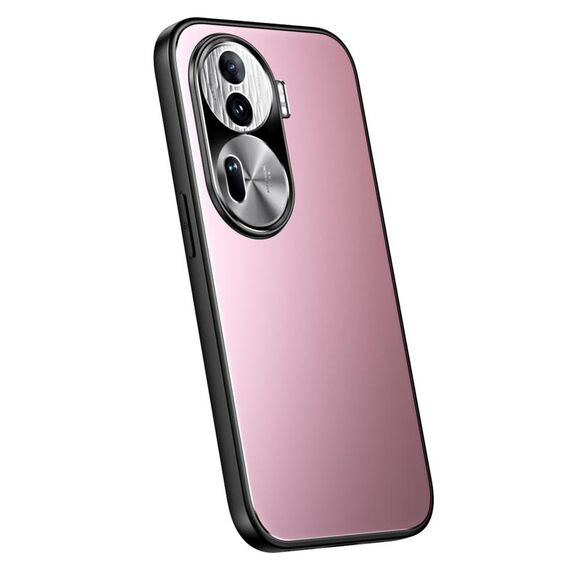 Per OPPO Reno11 Global R-JUST RJ-61 Galvanotecnica TPU satinato + custodia per PC (rosa)