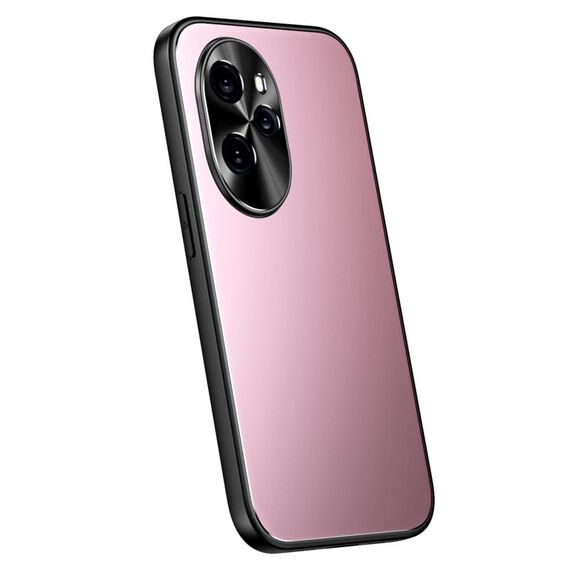 Per Honor 100 Pro R-JUST RJ-61 Galvanotecnica TPU satinato + custodia per PC (rosa)