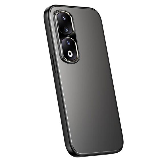 Per Honor 90 Pro R-JUST RJ-61 Galvanotecnica TPU satinato + custodia per PC (grigio)