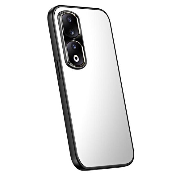 Per Honor 90 Pro R-JUST RJ-61 Galvanotecnica TPU satinato + custodia per PC (argento)