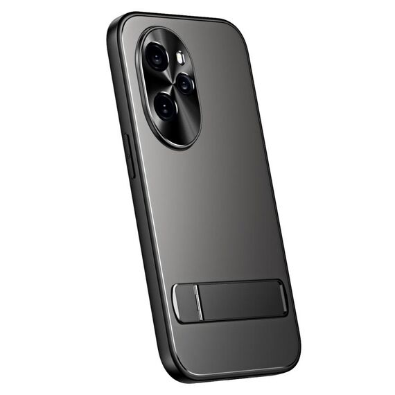 Per Honor 100 Pro R-JUST RJ-61 Galvanotecnica TPU satinato + custodia per PC con supporto (grigio)