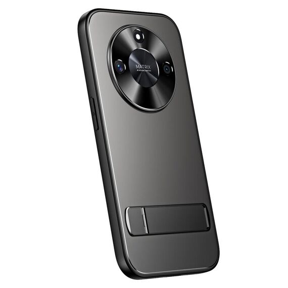 Per Honor X50 R-JUST RJ-61 Galvanotecnica TPU satinato + custodia per PC con supporto (grigio)