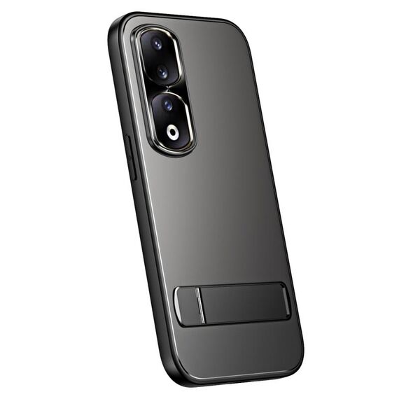 Per Honor 90 Pro R-JUST RJ-61 Galvanotecnica TPU satinato + custodia per PC con supporto (grigio)