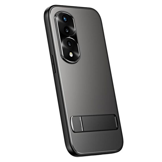 Per Honor 70 R-JUST RJ-61 Galvanotecnica TPU satinato + custodia per PC con supporto (grigio)