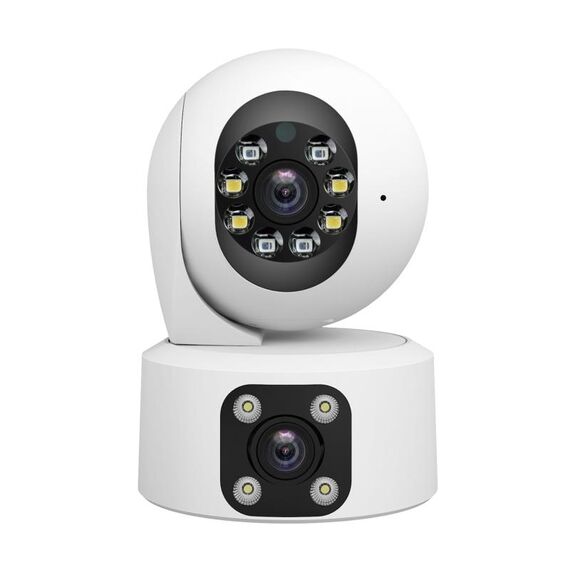 SriHome SH049 Telecamera IP HD a doppio obiettivo con tracciamento umanoide da 2 MP + 2 MP (spina UE)