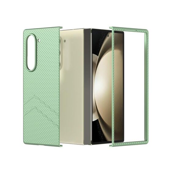 Per Samsung Galaxy Z Fold6 5G PC Custodia antiurto per PC con texture smerigliata Diamond Paint (verde chiaro)