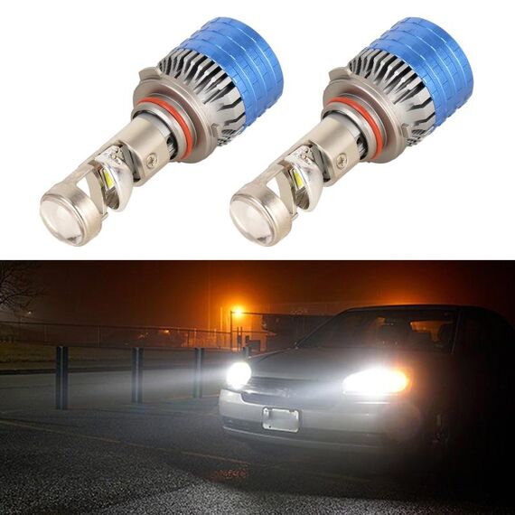 9005 Coppia 55W 6000lm 6000K Lampadina per fari LED per auto con mini lente